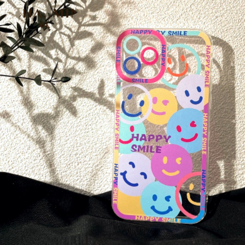 Casing Samsung A04S Case Cute Happy Smile Character Silicon Premium