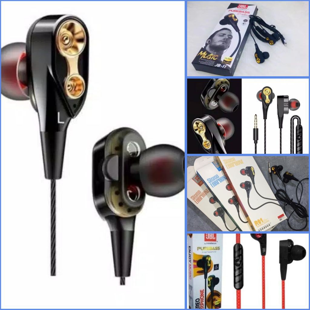 HEADSET EARPHONE HANDSFREE HF JB11 SUARA NGEBASS PATEN KUALITAS MANTAP BETUL