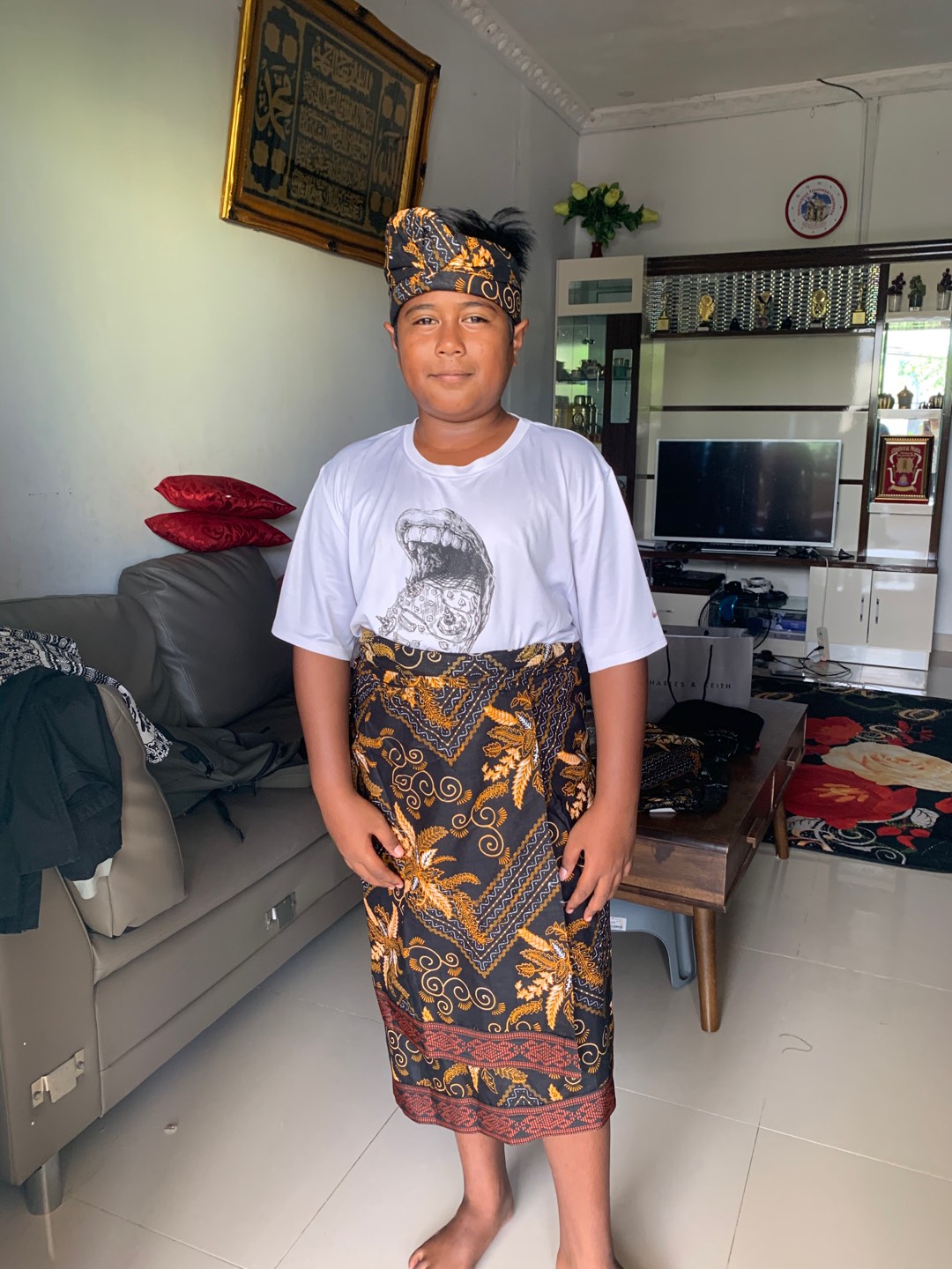 Set Couple Batik | Saput Udeng Batik | Saput Batik | Setelan Batik