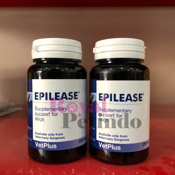 Obat Anjing - ( 1 Botol ) Epilease 250 Mg Obat Kejang Dan Epilepsi Anjing