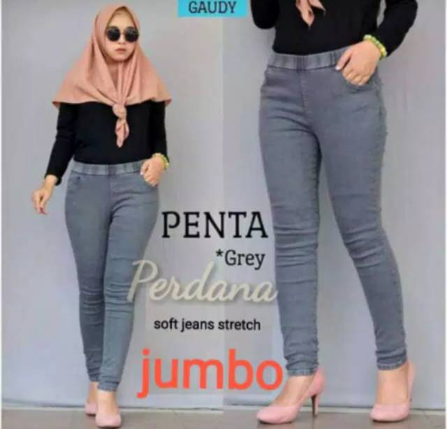 Celana kerja wanita jeans size 28 - 42