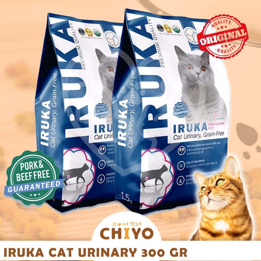 IRUKA CAT FOOD 300GR [ MAKANAN KUCING KERING ]