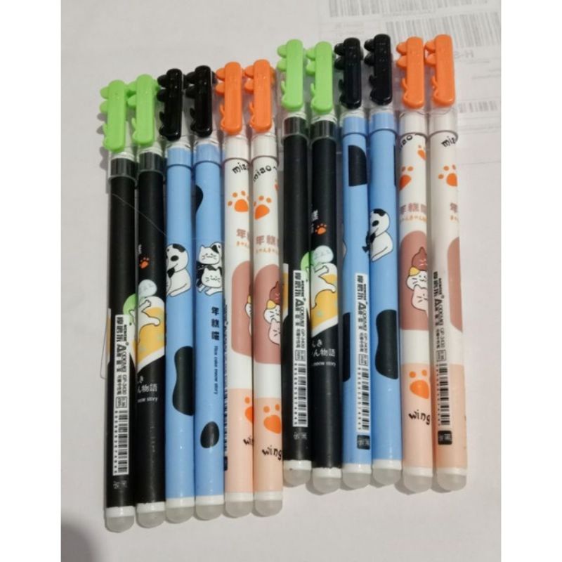 

(12pisc) pen bisa hapus/pen gel hapus/erasable pen/pen hapus lucu fancy ODEMEI