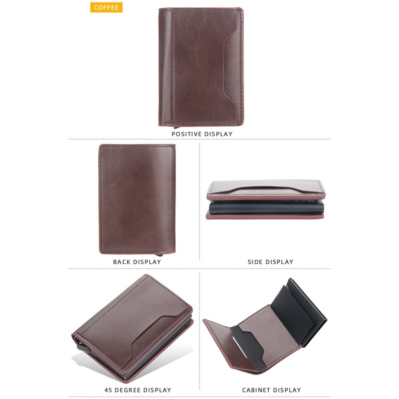 ORIGINAL BAELLERRY DOMPET KARTU LONTAR RFID K9140 DOMPET ANTI RIBET KUALITAS PREMIUM