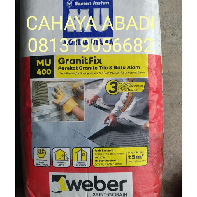 MORTAR / SEMEN PEREKAT GRANIT & BATU ALAM MU400 25KG