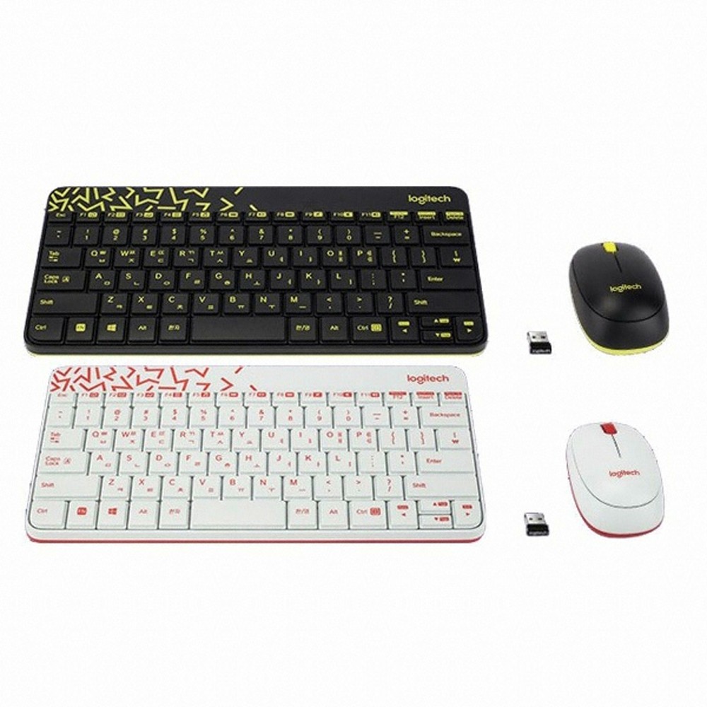 Trend-Logitech Keyboard and Mouse Wireless MK240 Original ( NANO Receiver )-PUTIH