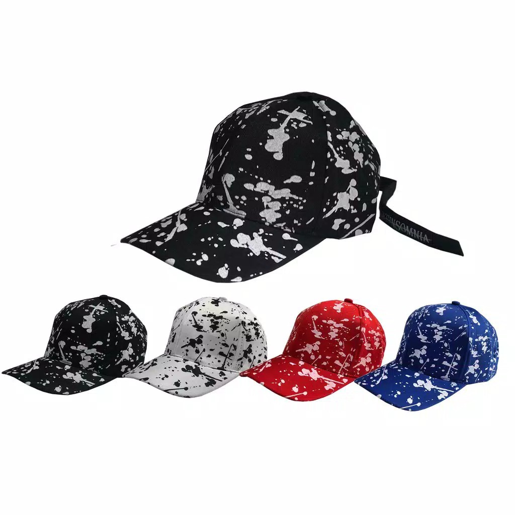 topi tali panjang topi bercak topi kpop topi sablon topi baseball topi hiphop topi korea badas