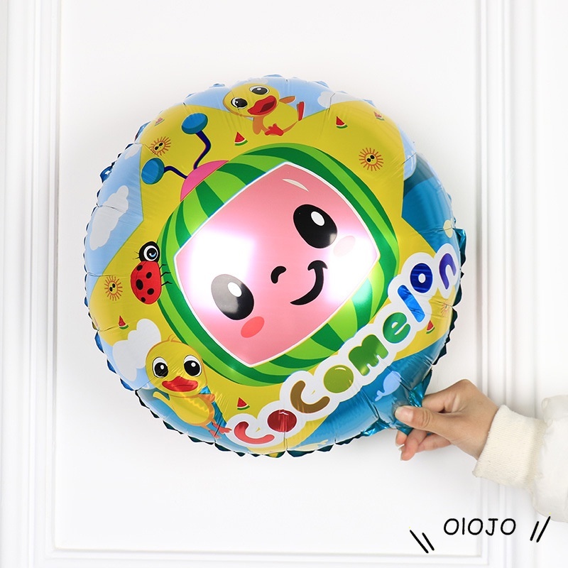 Balon Foil Bentuk Semangka Untuk Dekorasi Pesta Ulang Tahun - ol