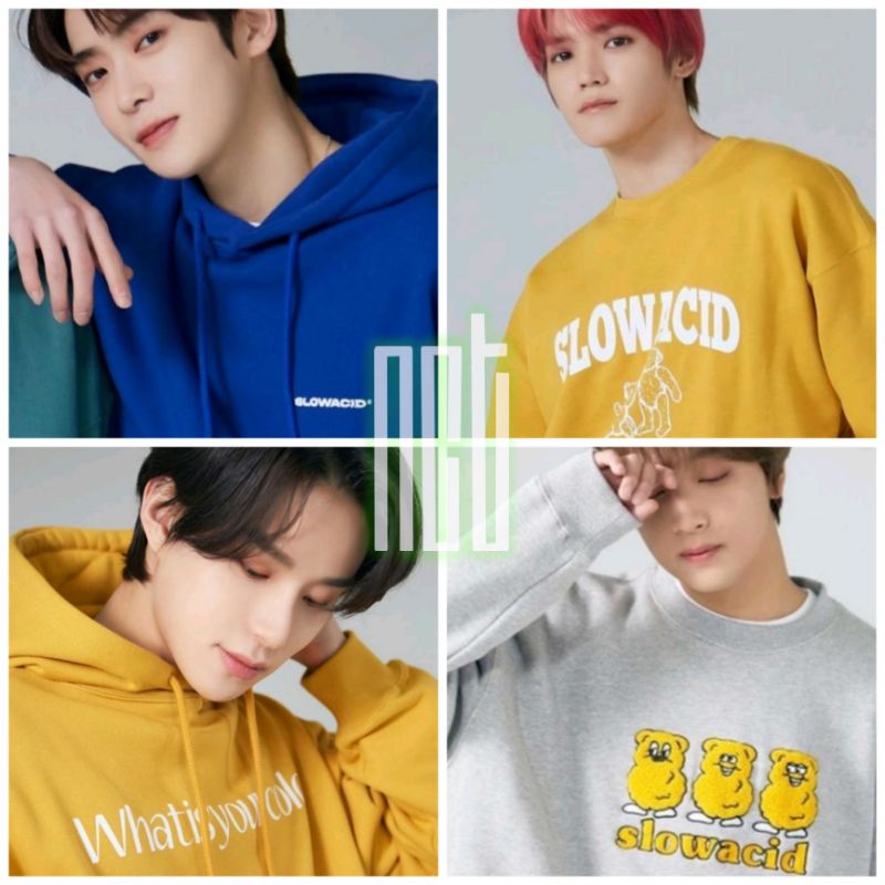 Hoodie Sweater Jaehyun,Taeyong,Jungwoo,Haechan Slowacid × TeddyIsland +Free bonus
