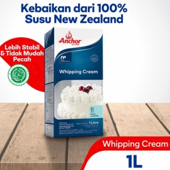 

(BISA COD) ANCHOR WHIPPING CREAM 1LTR, CREAM CAIR BS CAMPURAN MINUMAN, MAKANAN