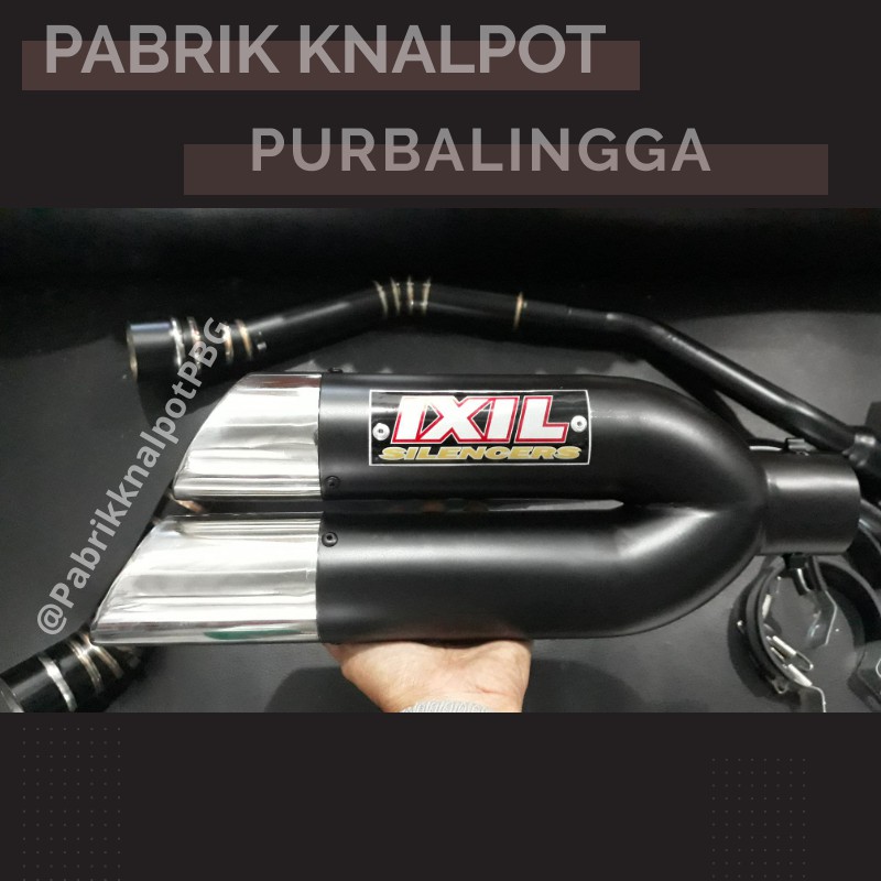 FULLSYSTEM KNALPOT MOTOR RACING IXIL TITAN NINJA MURAH PABRIK DOUBLE SOUND NINJA FU CBR NMAX MX CB