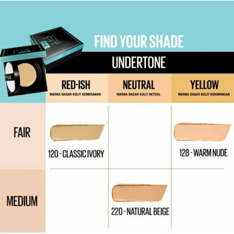 MAYBELLINE Fit Me Matte &amp; Poreless Cushion | Oil Control Cushion Bedak Cair Foundation by AILIN