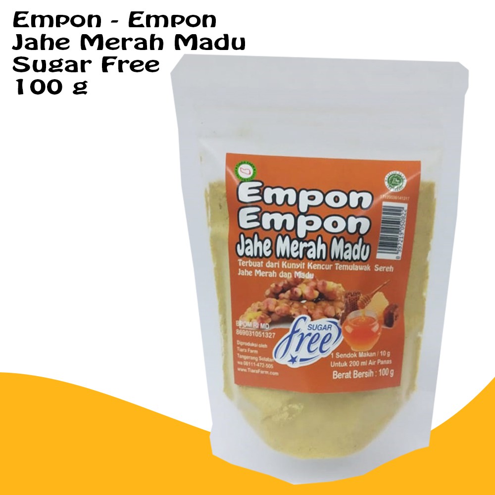 

Tiara Farm - Empon Empon Jahe Merah Madu Sugar free - 100 g