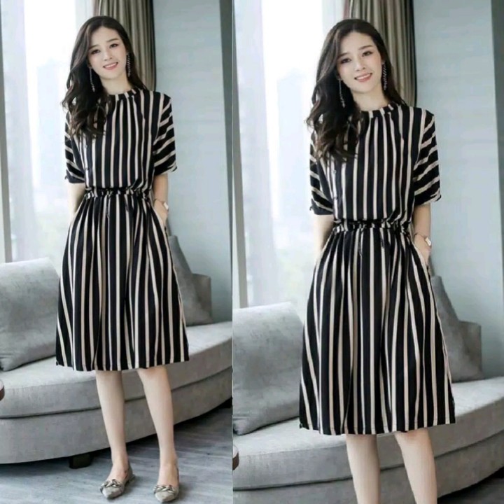 FWG - DRESS MINORI / DRESS WANITA TERBARU 2023 / DRESS KOREA WANITA / DRESS WANITA SALUR / DRESS