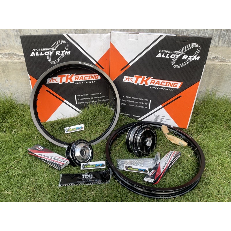 VELG SET TK RACING R18 160 185 + tromol custom ORIGINAL