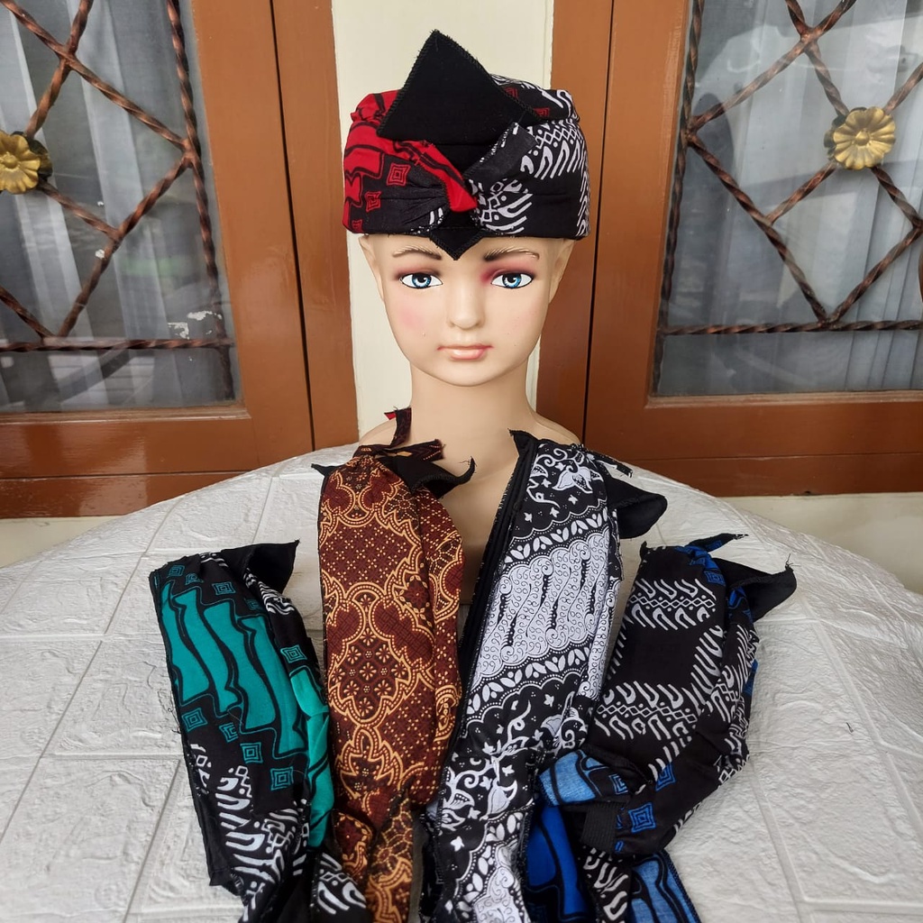 Sefastore20 / Blangkon Buka Bayi dan Anak Iket sunda bayi Iket kepala Anak Iket batik totopong batik
