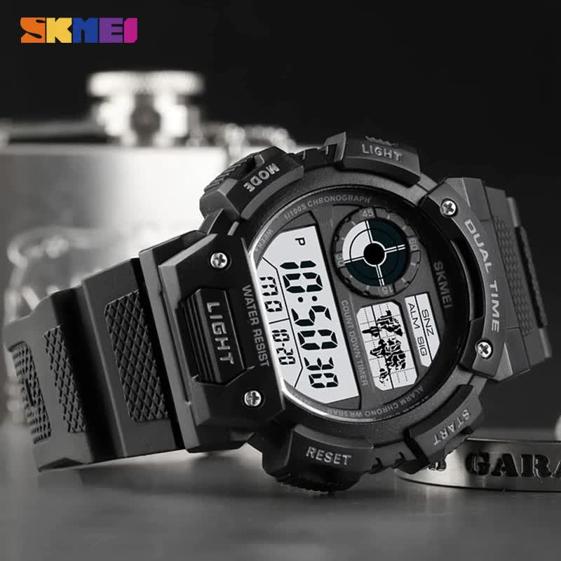 Jam Tangan Pria SKMEI 1723 Digital Double Time Original SKMEI Water resist 3 atm SKMEINDONESIA