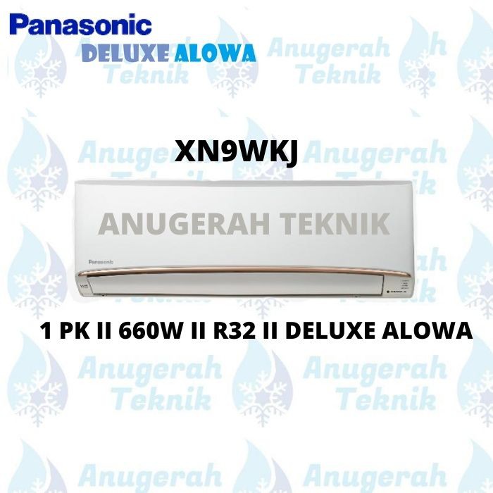 AC SPLIT PANASONIC ALOWA  1 PK 1PK R32 ALOWA DELUXE NON INVERTER - XN9WKJ