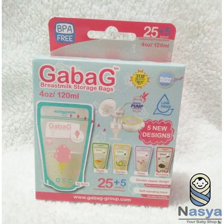 [R-052] Kantong ASI GabaG 120ml / GabaG Breastmilk 120ml