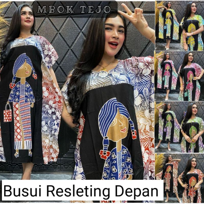 Baju Wanita Kekinian Jumbo Gemuk Modis Remaja Cewek Dewasa Pakaian Perempuan Hamil Bumil Friendly Tali Dada Terbaru Bahan Rayon Murah Harga Grosir Ukuran LD 120 Besar Dress Kelelawar Lowo Tidur Cewe Santai Motif Batik Warna Modern Bisa COD Gratis Ongkir