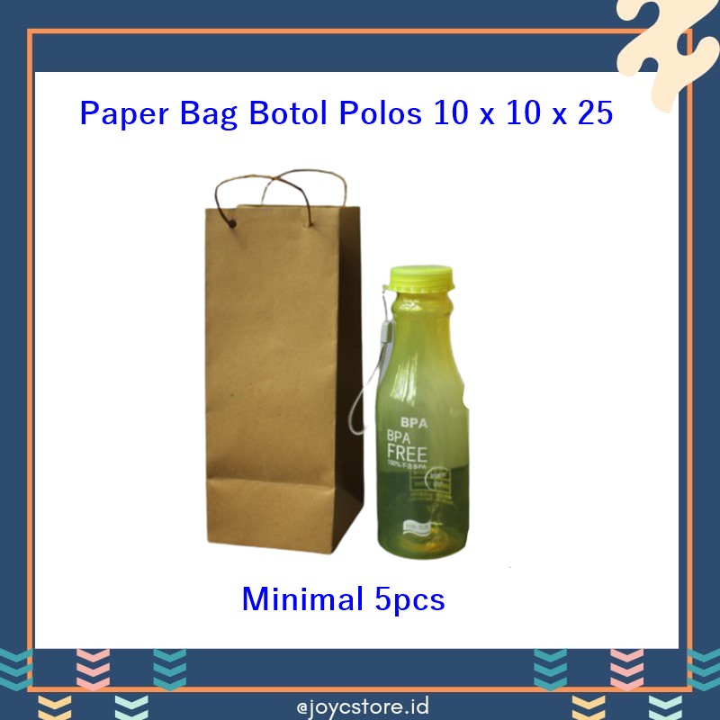 

Ready Paperbag Polos Botol 10x10x25 /Tas Botol /Tas Souvenir /Tas Kemasan /Paper Bag /Tas Kertas /Bungkus Kado /Kemasan / Tas / Botol Kemas