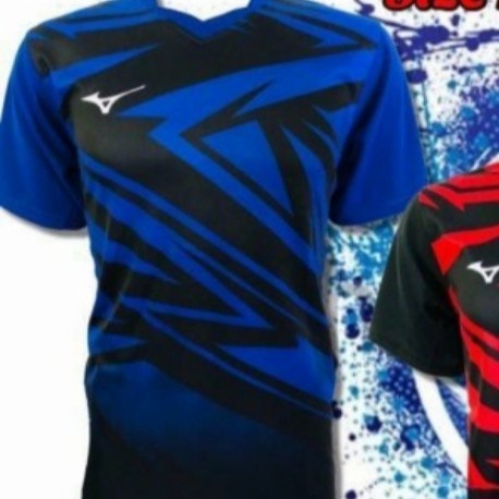 COD Baju Volly MIZUNO - Kaos Volly - Jersey Mizuno - Kaos Terbaru - Biru, M