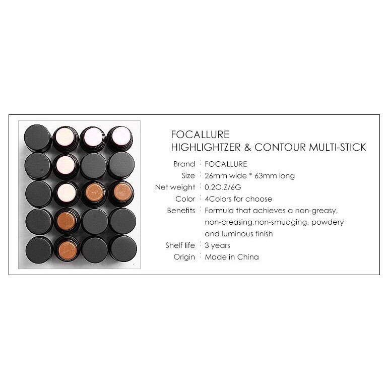 Focallure Highlighter Stick Focallure Contour Stick Focallure Highlighter Focallure Contour Focallure Focalure Focallur Fucallure Foccalure