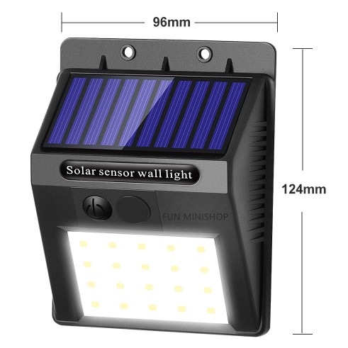 LAMPU DINDING SOLAR TEMBOK TAMAN SOLAR TENAGA MATAHARI OUTDOOR LED SENSOR CAHAYA