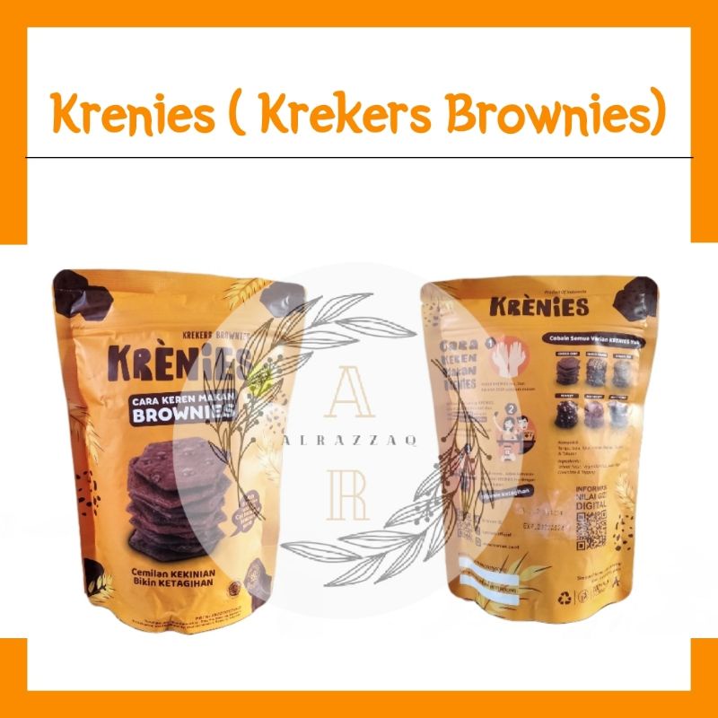 

Cemil Kekinian Makanan Ringan Krenies (Krekers Brownies) 60Gr