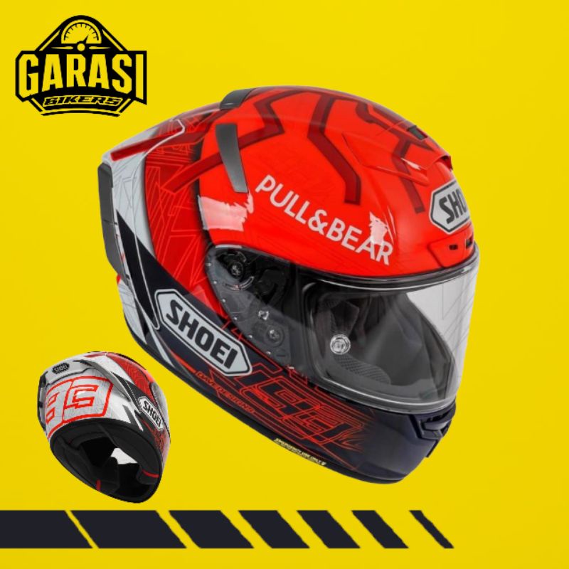 Shoei x14 marquez 6 - Helm motor fullface shoei xfourteen