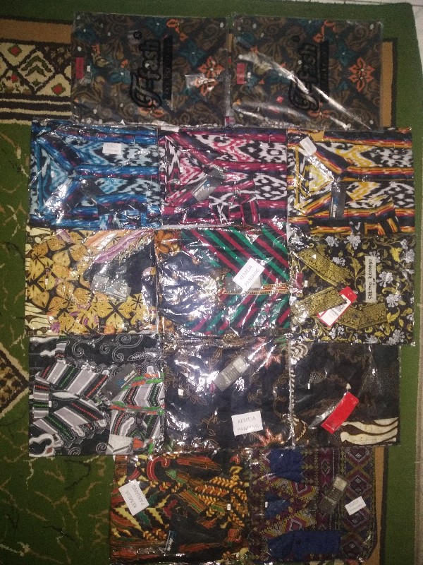 Grosir Trolistore Kemeja Batik Pria Motif Baron Kukup Pjg Lengan Panjang Seragam Batik Cowok Pria