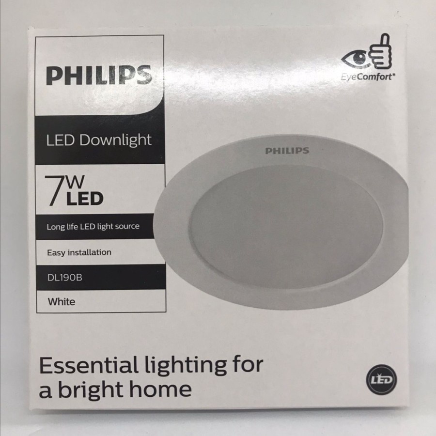 PHILIPS LED Downlight  DL190B ERIDANI 7w 7 Watt 4&quot; Putih