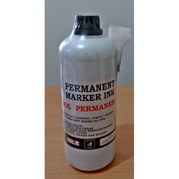 

Tinta Refill Spidol Permanen HQ Line 1000ml - Hitam