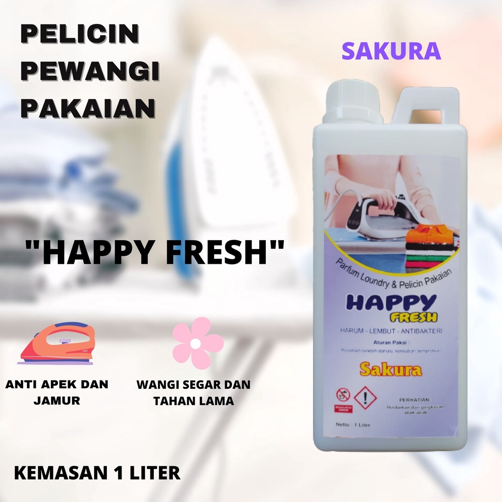 [BEST SELLER] Parfum Laundry 1000ml Tahan Lama &amp; Wangi Kuat | Pewangi Pakaian Anti Bakteri + Free Botol Spray