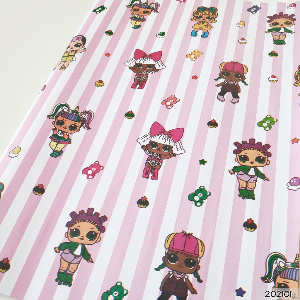 

TOKO ANQA-Kertas Kado motif LOL Surprise 202101 Uk 49 x 65 cm