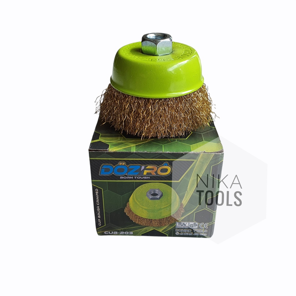 Cup Brush 3&quot; Kuningan Doziro Sikat Mangkok Kuningan 3 Inch