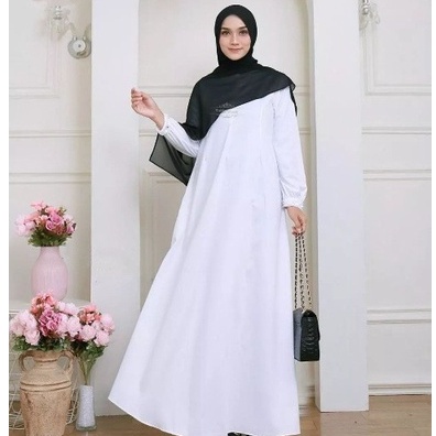 Gamis Wanita Putih Gamis Modern Gamis Putih Modern Gamis polos Gamis Remaja Gamis Manasik Gamis Umroh Gamis Busui Gamis Murah Gamis Lebaran