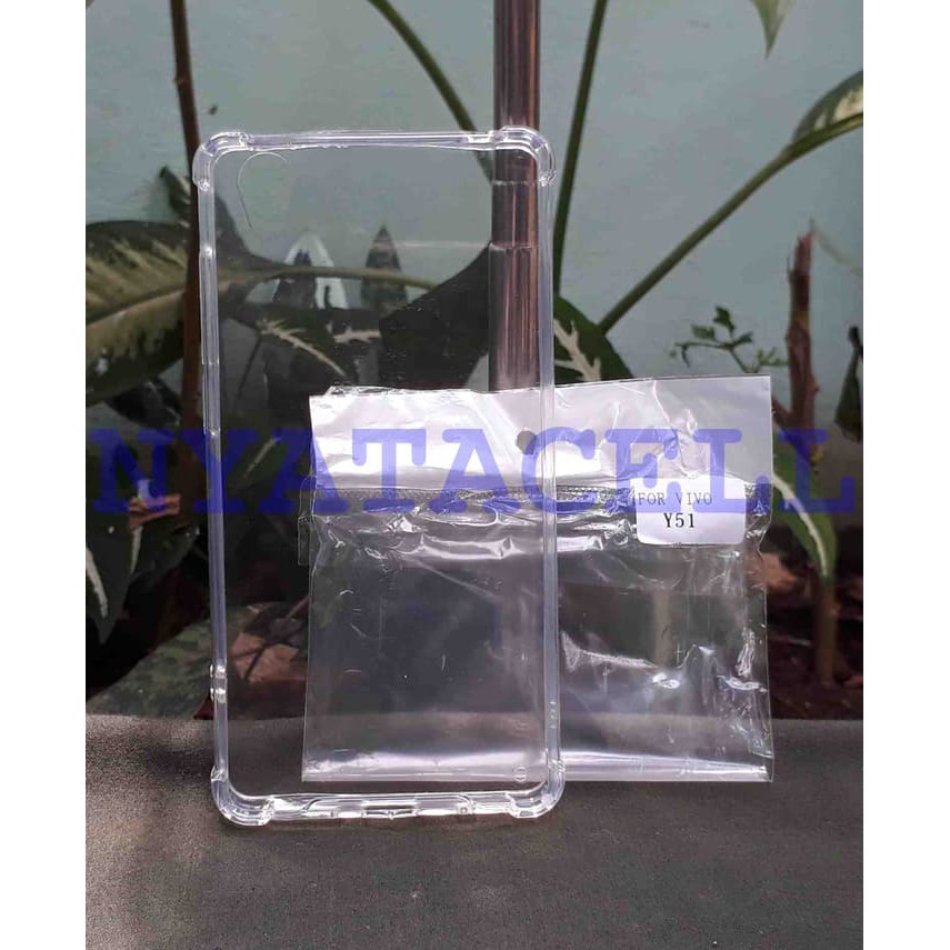 Case Anticrack Fiber Vivo Y51 Y51L/Soft Hard Casing Cover dari Aksesoris Hp KU..