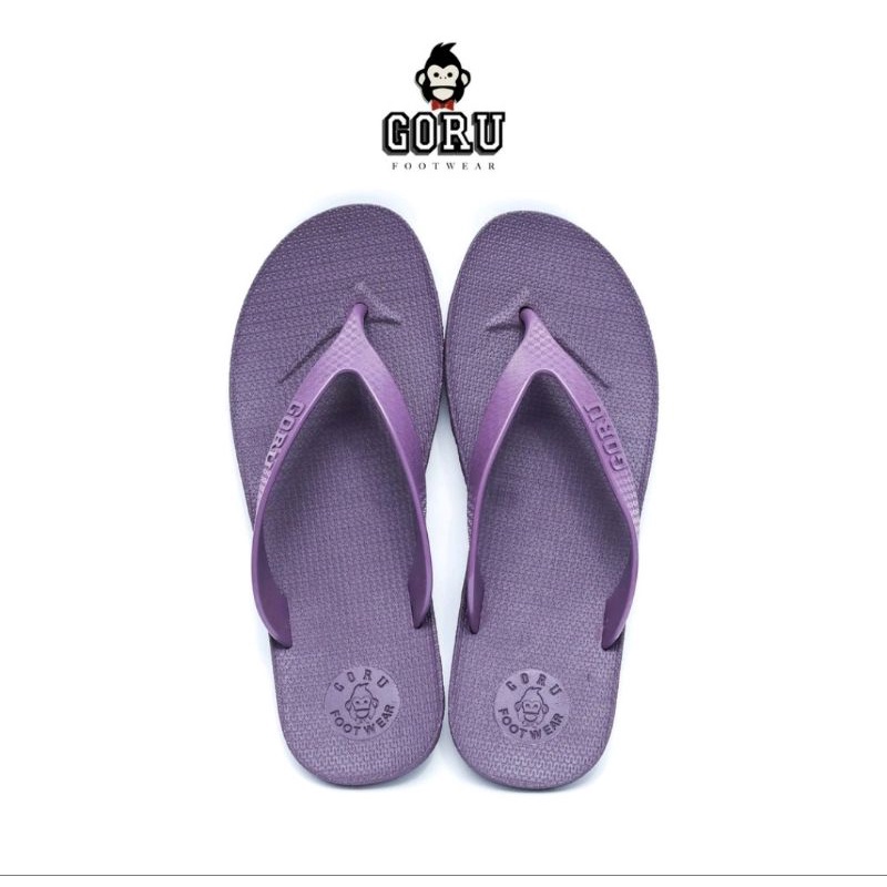 Sandal jepit (Distro santuy )sandal pria/wanita kekinian _ungu