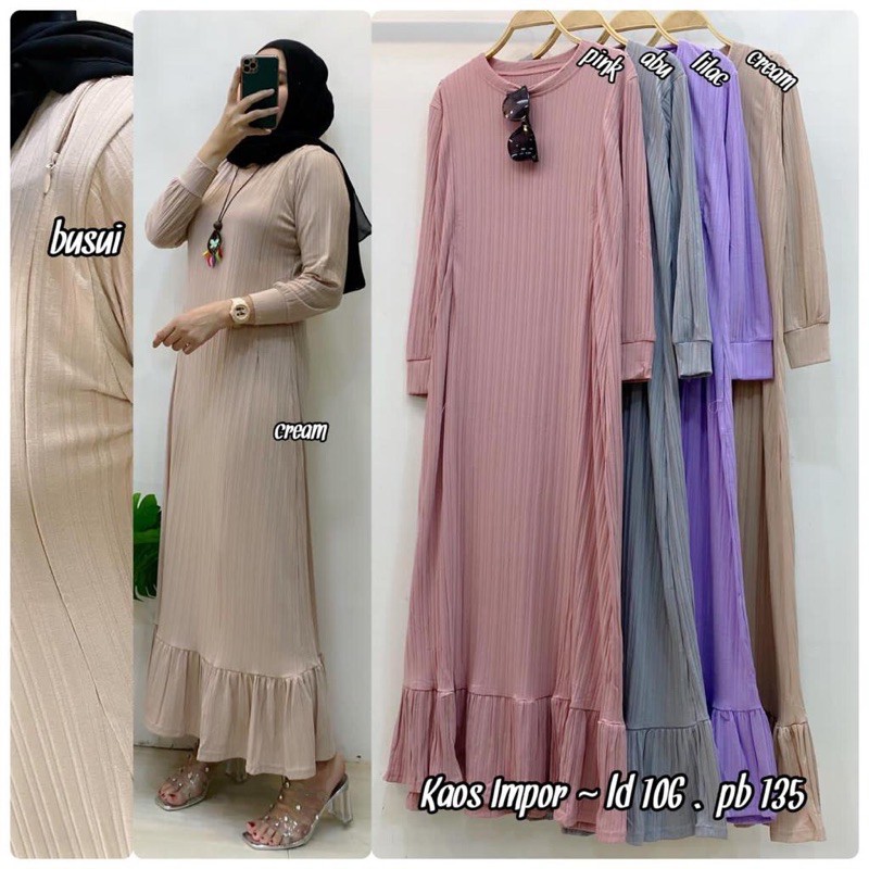 gamis kaos import