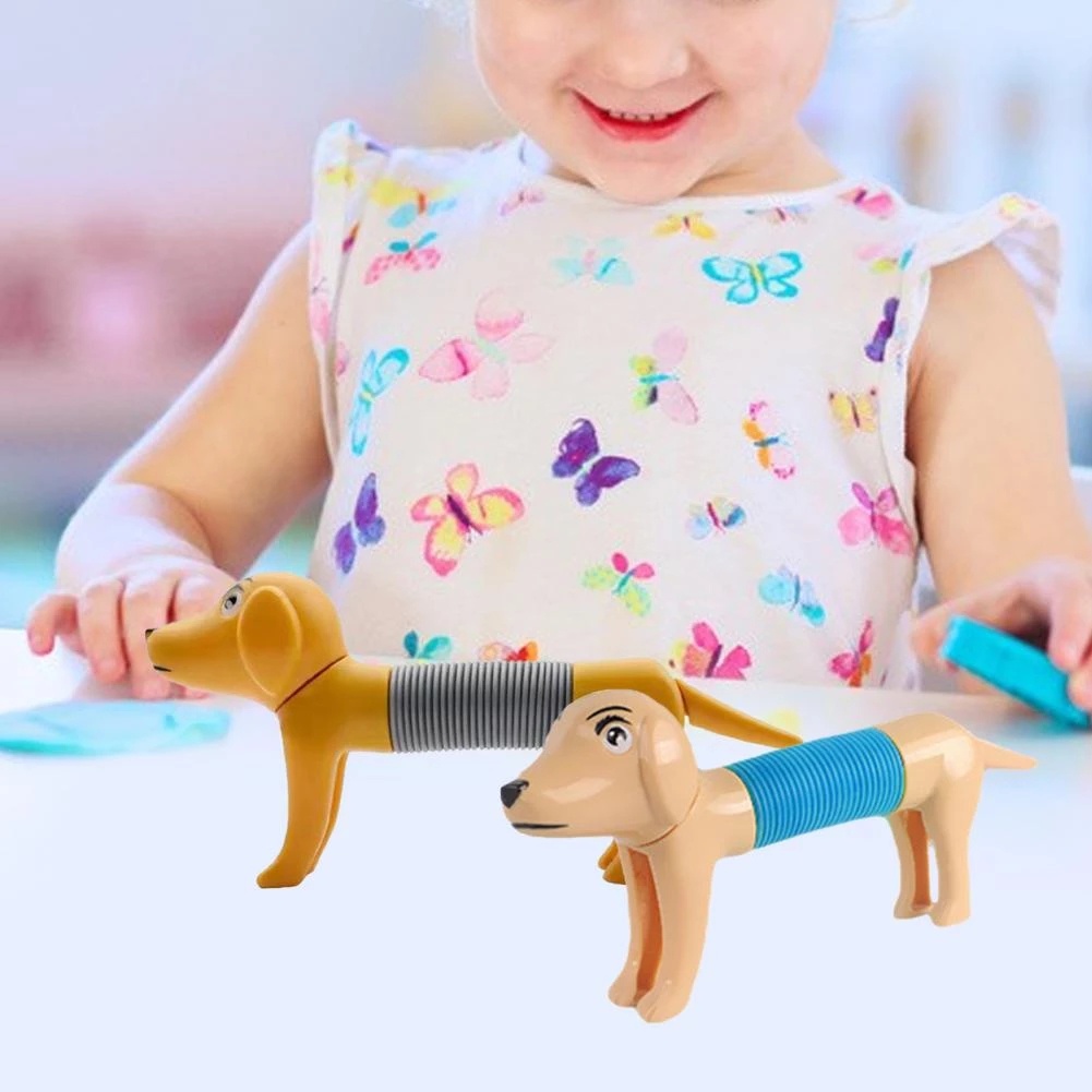Mainan Dekompresi Bentuk Anjing Warna Acak Untuk Anak / Dewasa