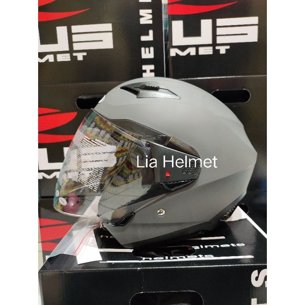 HELM HALF FACE ZEUS 611 POLOS MATT GREY 11C / HELM ZEUS 611 POLOS MATT GREY 11C / HELM ZEUS HALF FAC