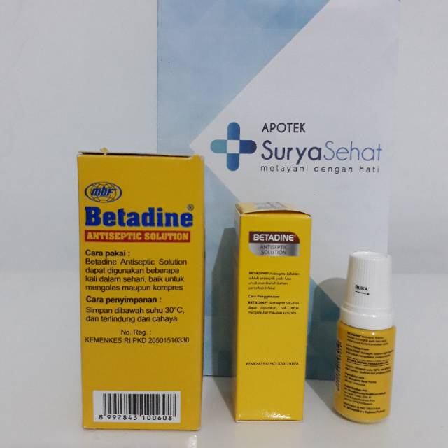 Betadine Antiseptik Solution 5ml 15ml 60ml - Betadine