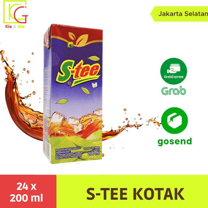 

[ COD ] Stee S-tee Teh kotak, 200ml 1 dus isi 24 pcs TERUJI Kode 101