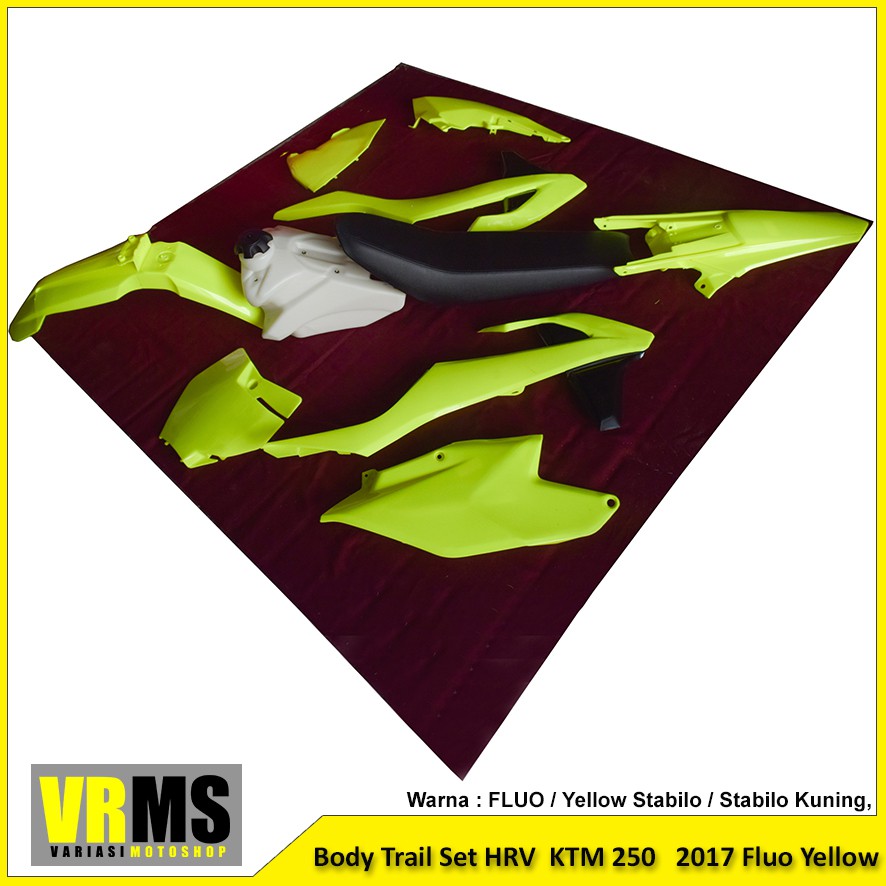 Body Trail Set HRV FLUO KTM 250 2017 Fluo Yellow