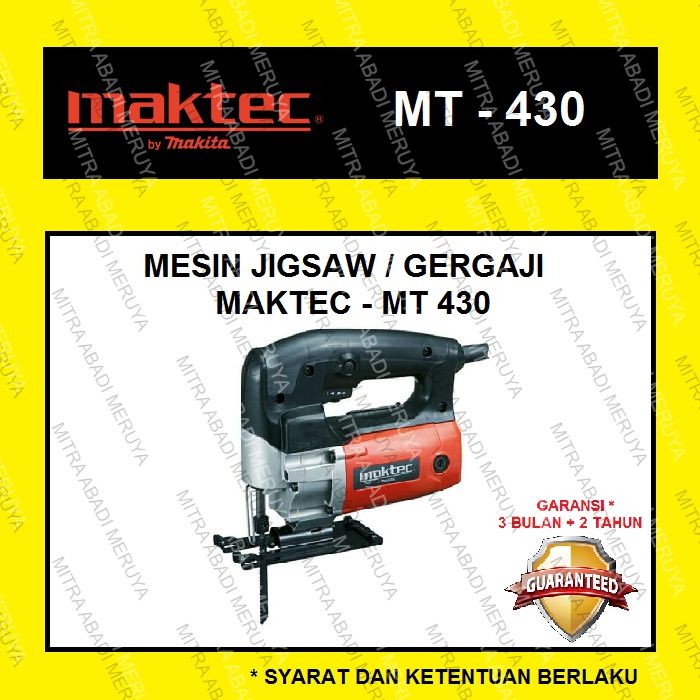 Maktec MT 430 Mesin Jigsaw Mesin Gergaji