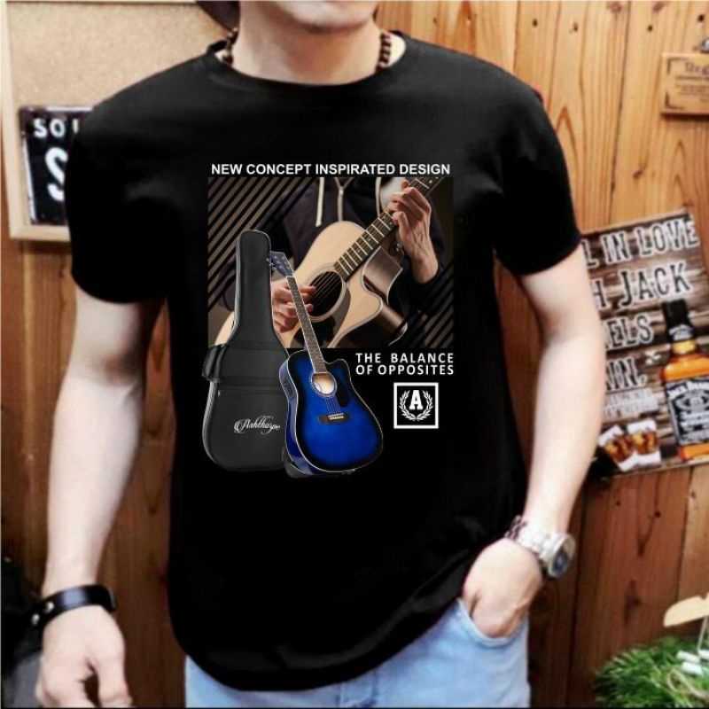 KAOS PRIA LENGAN PENDEK DISTRO - BAHAN PE COTTON