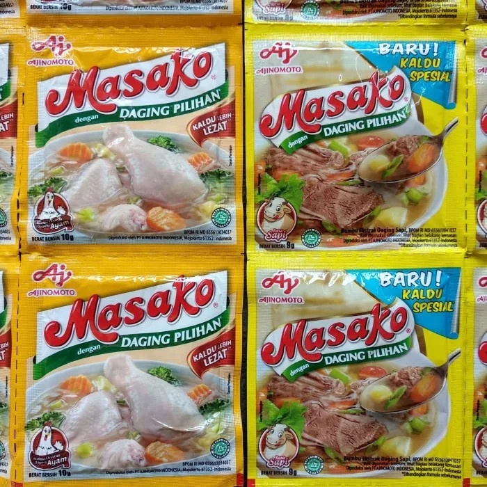 

Ajinomoto Penyedap Masako Ayam & Sapi Pack 6 x 9 gr (54gr)