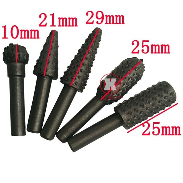 5pc Mata Bor Gerinda Kikir Ukir Kayu Rasp Set Woodworking *SW06