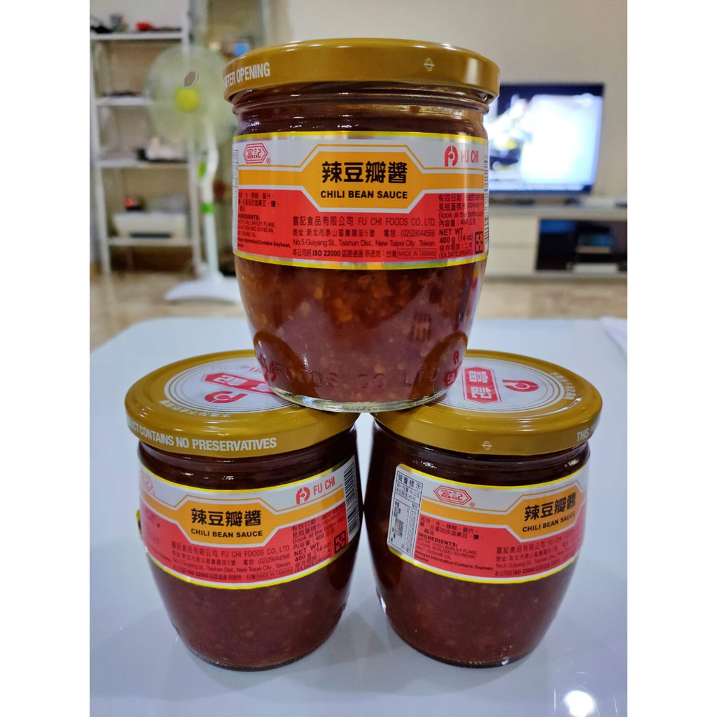 Chili bean sauce fu chi 400 Gram gr Doubanjiang Tobanjan chilli bean